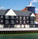 Roofing on harbour development
