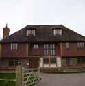 House with tiled roof