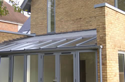Single ply roofing membrane completed job