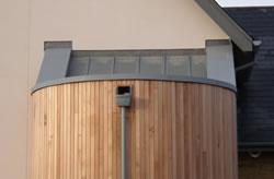 Single ply roofing membrane - view of completed job