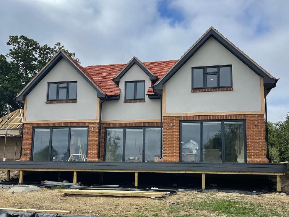 House with tiled roof